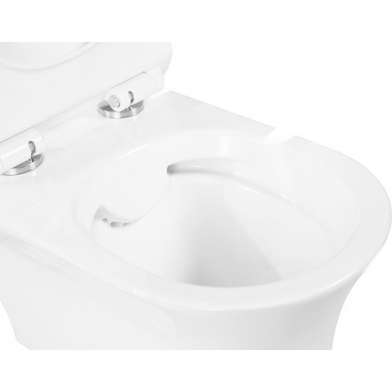 Унитаз подвесной безободковый BelBagno Ancona BB1224CHR-SM	 фото 7