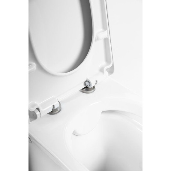 Унитаз подвесной безободковый BelBagno Ancona BB1224CHR-SM	 фото 8