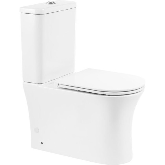 Унитаз-компакт безободковый BelBagno Ancona BB1224CPR-P фото 