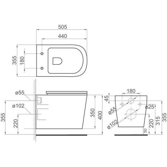 Унитаз подвесной безободковый BelBagno Veneto BB132CHR - 11 Унитаз подвесной безободковый BelBagno Veneto BB132CHR фото 11
