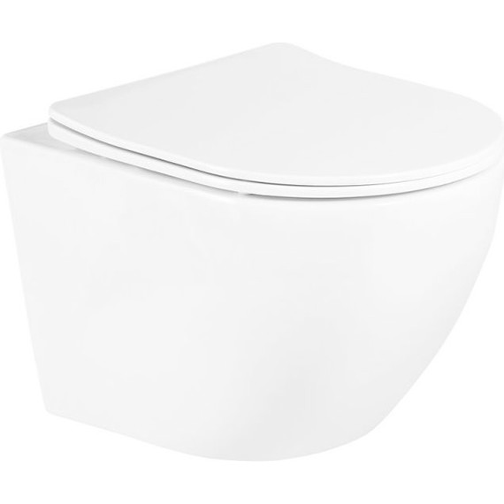 Унитаз подвесной безободковый BelBagno Uno BB3105CHR/SC с тонкой крышкой микролифт - 5 Унитаз подвесной безободковый BelBagno Uno BB3105CHR/SC с тонкой крышкой микролифт фото 5