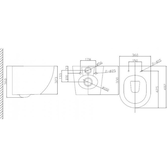Унитаз подвесной безободковый BelBagno Uno BB3105CHR/SC с тонкой крышкой микролифт - 9 Унитаз подвесной безободковый BelBagno Uno BB3105CHR/SC с тонкой крышкой микролифт фото 9