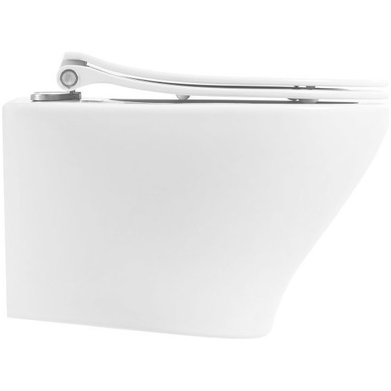 Унитаз подвесной безободковый BelBagno Acqua BB340CHR фото 7