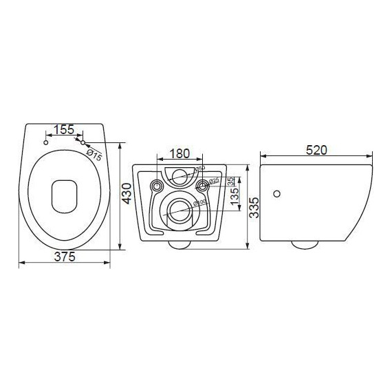 Унитаз подвесной BelBagno Prospero BB507B фото 17