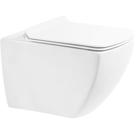 Унитаз подвесной безободковый BelBagno Carina BB514CHR фото 
