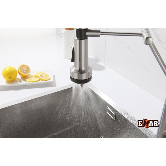 Смеситель для кухни Emar ЕСВ 7012, сатин фото 16