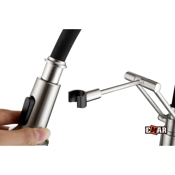Смеситель для кухни Emar ЕСВ 7012, сатин фото 18