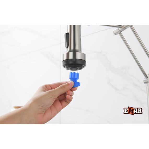 Смеситель для кухни Emar ЕСВ 7012, сатин фото 19