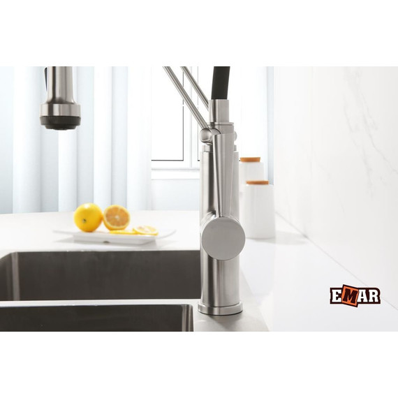 Смеситель для кухни Emar ЕСВ 7012, сатин фото 20