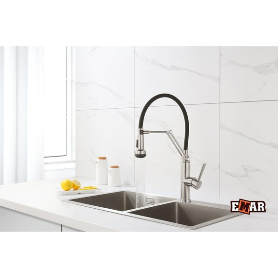 Смеситель для кухни Emar ЕСВ 7012, сатин фото 6