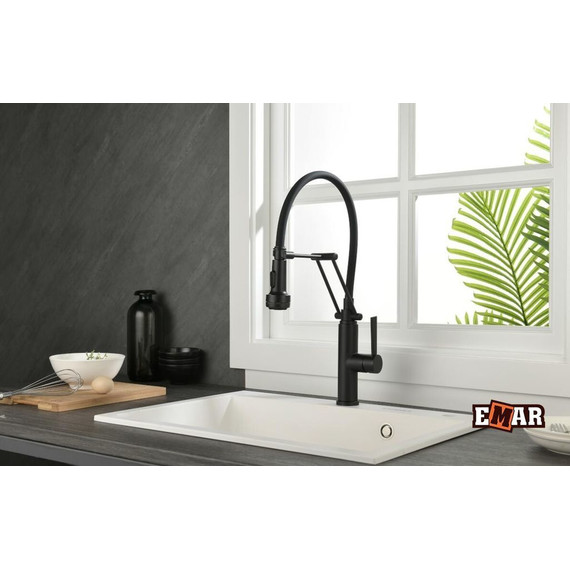 Смеситель для кухни Emar ЕСВ 7012, чёрный фото 2