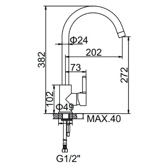 Смеситель для кухни Ledeme L4299Y, золотой сатин фото 3