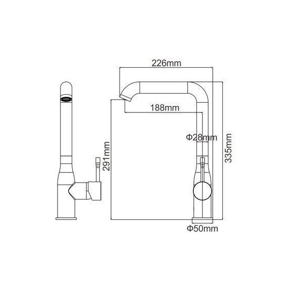 Смеситель для кухни Ledeme L4698Y, золотой сатин - 5 Смеситель для кухни Ledeme L4698Y, золотой сатин фото 5