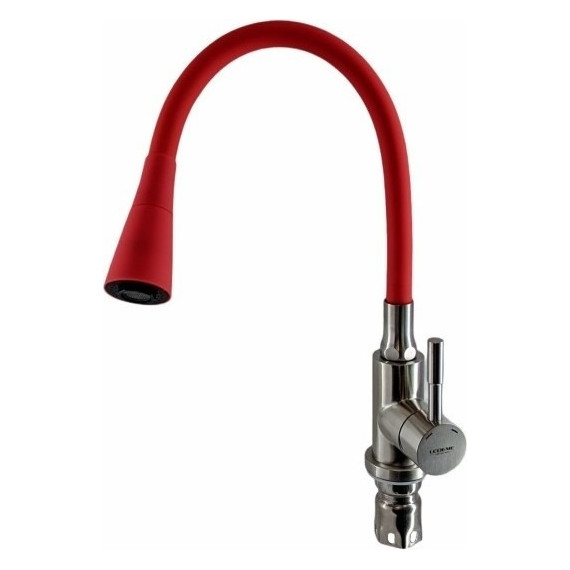 Смеситель для кухни Ledeme L74199-1, красный/сатин фото 2