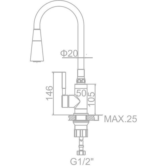 Смеситель для кухни Ledeme L74199-2, черный/сатин фото 6