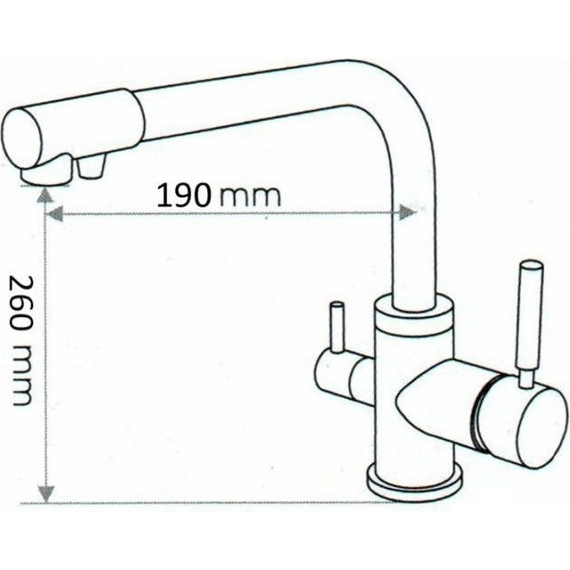 Смеситель для кухни Emar ECB-3003 PVD, Golden, Цвет производителя: Golden фото 2