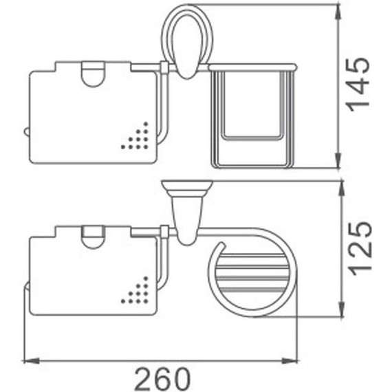 Держатель для туалетной бумаги и дезодоранта Haiba HB1503-1 фото 2