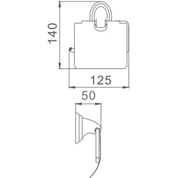 Держатель для туалетной бумаги Haiba HB1503 - 2 Держатель для туалетной бумаги Haiba HB1503 фото 2