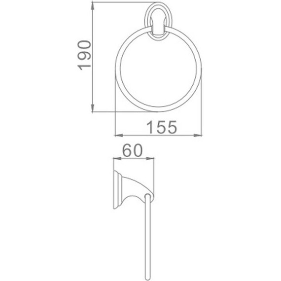 Кольцо для полотенец Haiba HB1504 фото 2