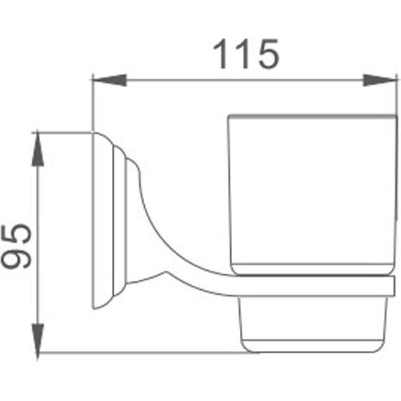 Стакан для зубных щеток Haiba HB1506 - 2 Стакан для зубных щеток Haiba HB1506 фото 2
