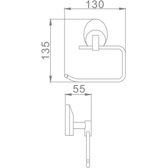 Держатель для туалетной бумаги Haiba HB1603-3 - 2 Держатель для туалетной бумаги Haiba HB1603-3 фото 2