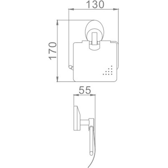 Держатель для туалетной бумаги Haiba HB1603 - 2 Держатель для туалетной бумаги Haiba HB1603 фото 2