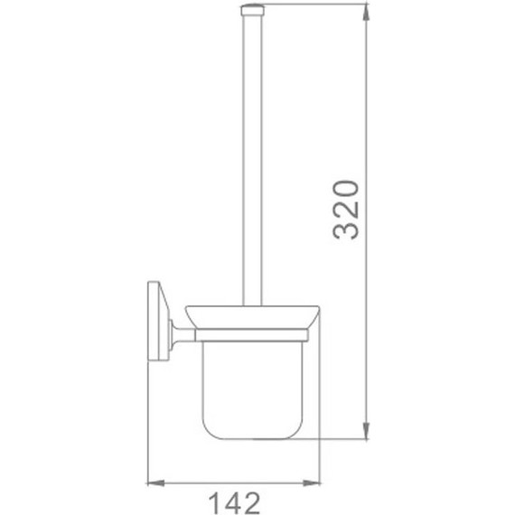 Ёршик для унитаза Haiba HB1610 фото 2