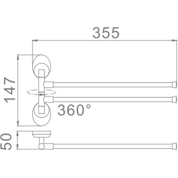 Держатель для полотенца Haiba HB1612 фото 2