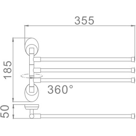 Держатель для полотенца Haiba HB1613 фото 3