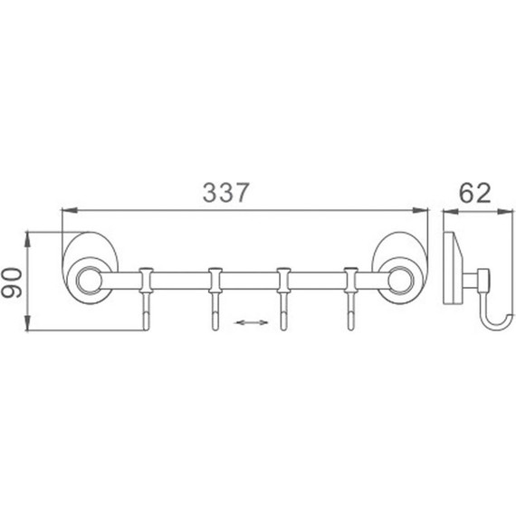 Набор крючков Haiba HB1615-4 - 2 Набор крючков Haiba HB1615-4 фото 2