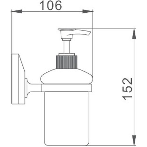 Дозатор для жидкого мыла Haiba HB1627 - 2 Дозатор для жидкого мыла Haiba HB1627 фото 2