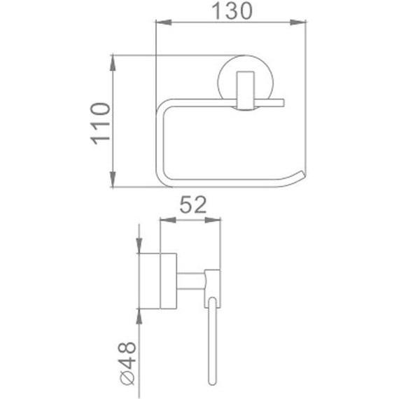 Держатель для туалетной бумаги Haiba HB1703-3 - 2 Держатель для туалетной бумаги Haiba HB1703-3 фото 2