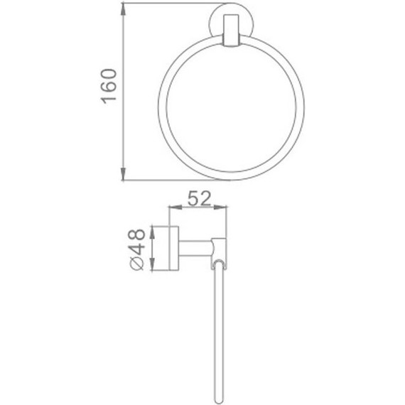 Кольцо для полотенец Haiba HB1704 фото 2
