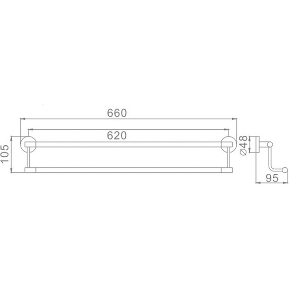 Полотенцедержатель Haiba HB1709 фото 2