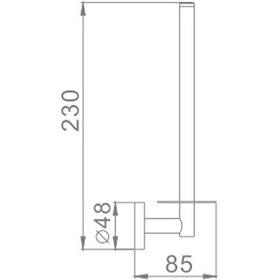 Держатель для туалетной бумаги Haiba HB1711 - 2 Держатель для туалетной бумаги Haiba HB1711 фото 2