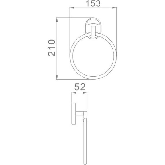 Кольцо для полотенец Haiba HB1904 фото 2