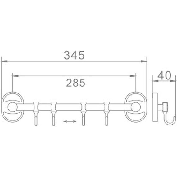 Набор крючков Haiba HB1915-4 - 2 Набор крючков Haiba HB1915-4 фото 2