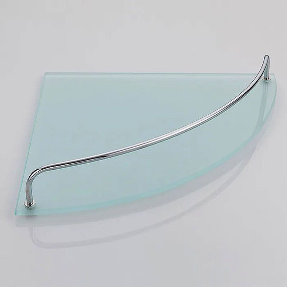 Cтеклянная полка угловая Haiba 25 см HB1921-1 фото 2