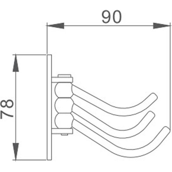 Тройной крючок Haiba HB208-3 - 2 Тройной крючок Haiba HB208-3 фото 2