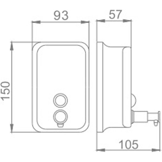 Дозатор для жидкого мыла Haiba HB401 - 2 Дозатор для жидкого мыла Haiba HB401 фото 2