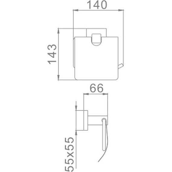 Держатель для туалетной бумаги Haiba HB8603 фото 2