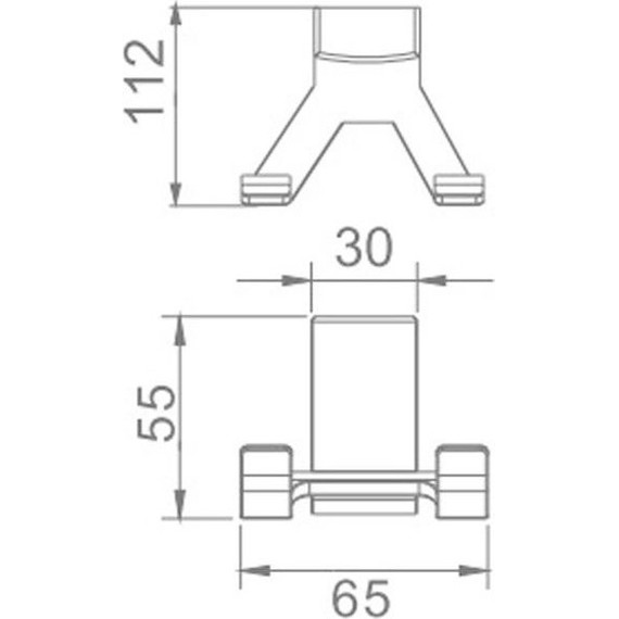 Двойной крючок Haiba HB8805-2 - 2 Двойной крючок Haiba HB8805-2 фото 2