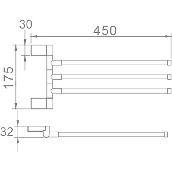Держатель для полотенца Haiba HB8813 фото 2