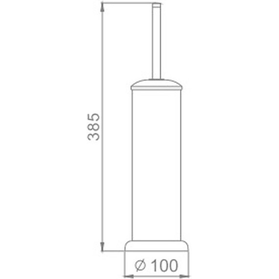 Ёршик для унитаза напольный Haiba HB901 - 2 Ёршик для унитаза напольный Haiba HB901 фото 2