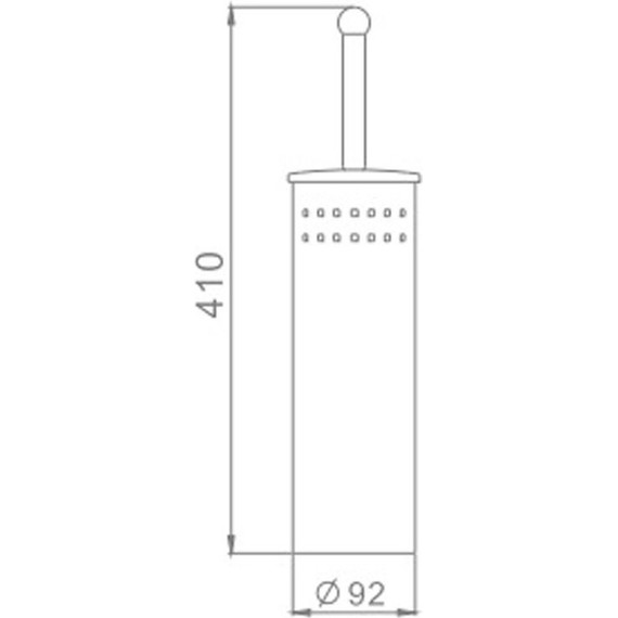 Ёршик для унитаза напольный Haiba HB902 - 2 Ёршик для унитаза напольный Haiba HB902 фото 2