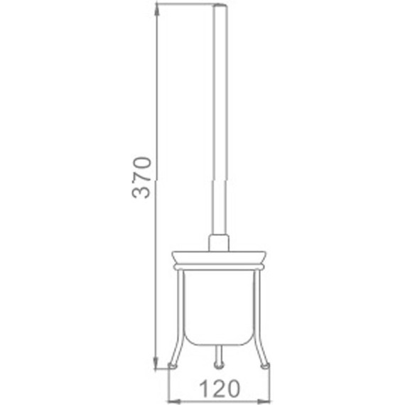 Ёршик для унитаза напольный Haiba HB905 фото 2