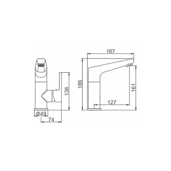 Смеситель для раковины Ledeme L1066 - 7 Смеситель для раковины Ledeme L1066 фото 7