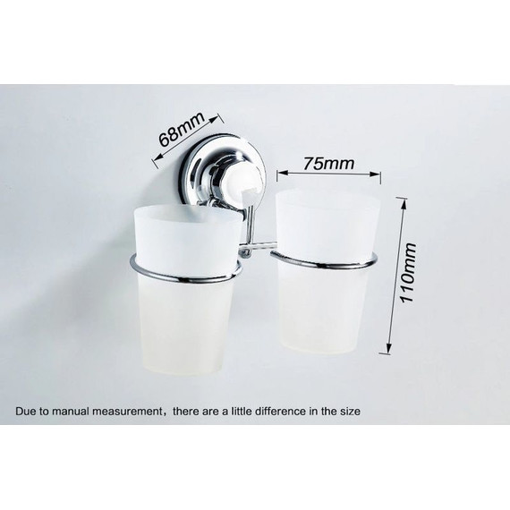 Двойной стакан для зубных щеток Ledeme L3708 - 7 Двойной стакан для зубных щеток Ledeme L3708 фото 7