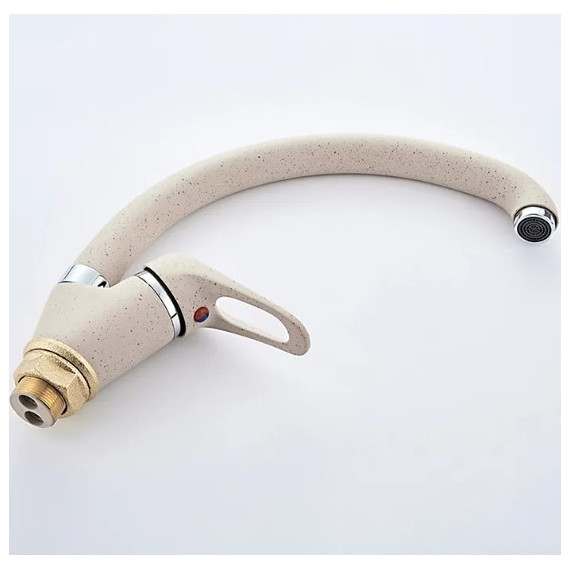 Смеситель для кухни Ledeme L5913K, бежевый фото 4