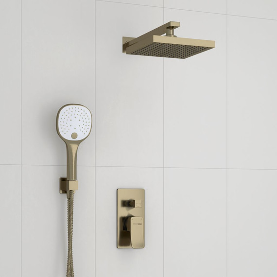 Душевая система для душа WasserKraft Exter A16040, светлая бронза фото 7